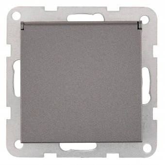 Insert priza cu Pin PE si protectie, cleme su., antracit