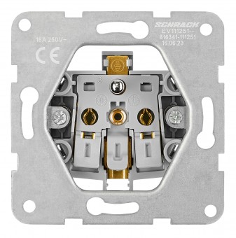 Insert priza cu Pin PE si protectie, conex elas, antracit