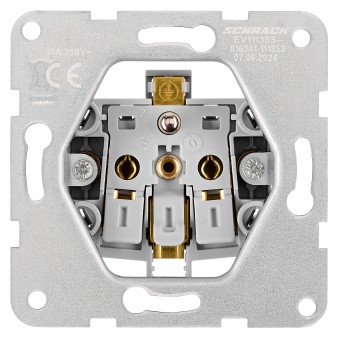 Insert priza cu pin PE si protectie, conexiune elastica,ant