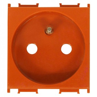 Insert priza cu pin PE,protectie marita,16A,cl. surub,orange