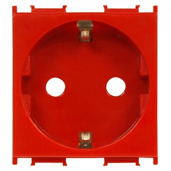 Insert priza cu protectie marita, 16A, cleme cu surub, rosu