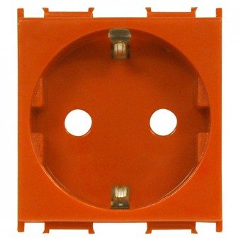 Insert priza cu protectie marita, 16A, cleme cu surub,orange