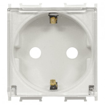Insert priza cu protectie marita, capac,16A,cl. cu surub,alb