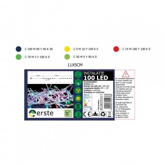 Instalatie Craciun Multicolor 100LED 8m IP20