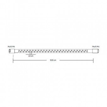 Instalatie Extensibila 50 LED 3.6W 6400K Cablu Verde