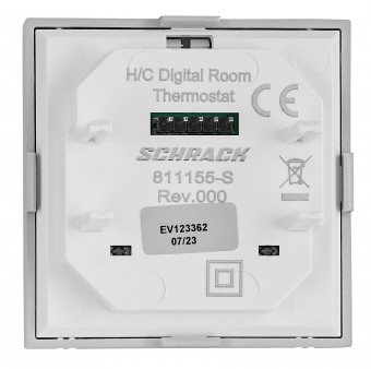 Interfata pentru termostat digital, incalzire/racire, argint