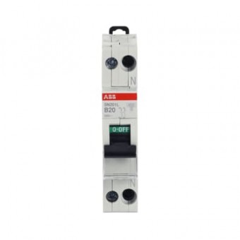 Intrerupator automat 20A 1P+N B 4.5KA, ABB