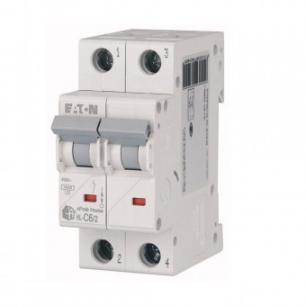 Intrerupator automat 2P 6A curba C 4.5kA xPole Home – EATON | HL-C6/2
