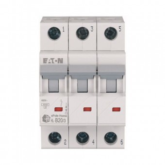 Intrerupator automat 3P 20A curba B 4.5kA xPole Home – EATON | HL-B20/3