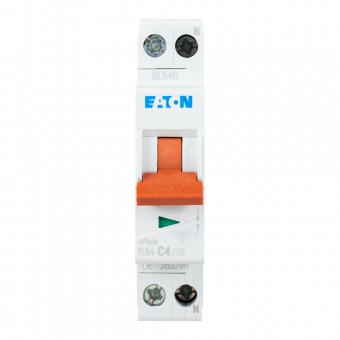Intrerupator Automat 4A 1P+N C 4.5Ka PLN4