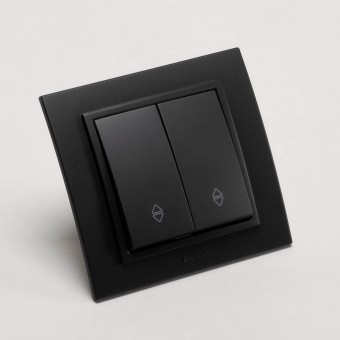 Intrerupator cap scara 10A negru mat Zena - ELBI
