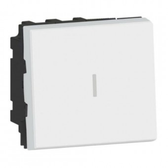Intrerupator cruce 2M 10A alb Mosaic - LEGRAND | 077021L