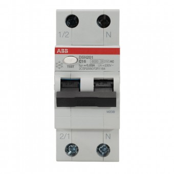 Intrerupator Diferential 16A 1P+N C 6KA 30MA DSH201