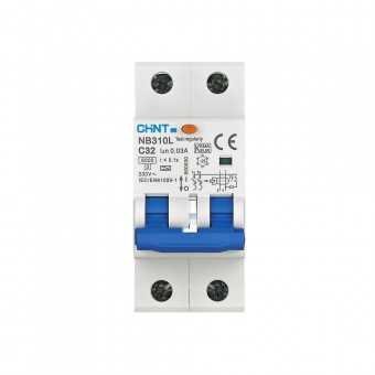Intrerupator diferential RCBO 32A 3P+N 30mA 6kA tip AC, Chint