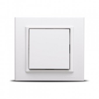 Intrerupator simplu 10A alb Mina - OVIVO | 401-010200-200