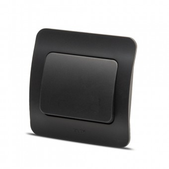 Intrerupator simplu 10A negru mat Jazz - ELBI
