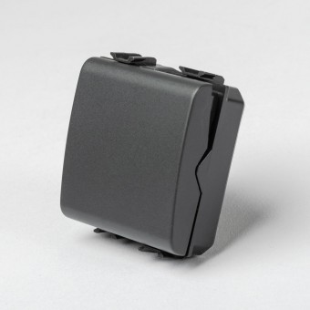 Intrerupator simplu 2M 10A negru Chorus - GEWISS | GW12031