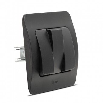 Intrerupator triplu 10A negru mat Jazz - ELBI