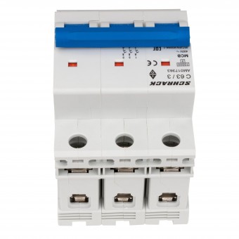 Intreruptor automat AMPARO 10kA, C 63A, 3 poli