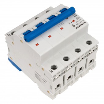 Intreruptor automat AMPARO 10kA, C 63A, 3+N
