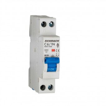 Intreruptor automat AMPARO, 4,5kA, C6A, 1P+N, 1modul