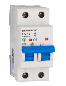 Intreruptor automat modular (MCB) AMPARO 6kA, B 10A, 2-poli