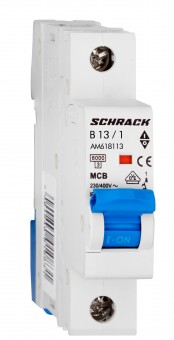 Intreruptor automat modular (MCB) AMPARO 6kA, B 13A, 1-pol