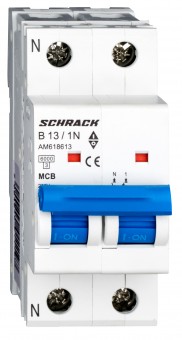 Intreruptor automat modular (MCB) AMPARO 6kA, B 13A, 1P+N