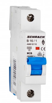 Intreruptor automat modular (MCB) AMPARO 6kA, B 16A, 1-pol