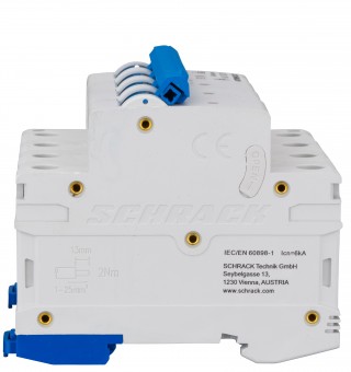 Intreruptor automat modular (MCB) AMPARO 6kA, B 25A, 3P+N
