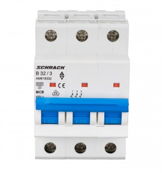 Intreruptor automat modular (MCB) AMPARO 6kA, B 32A, 3-poli