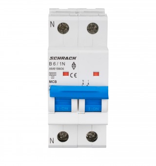 Intreruptor automat modular (MCB) AMPARO 6kA, B 6A, 1P+N