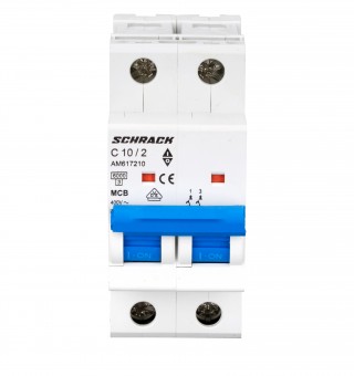 Intreruptor automat modular (MCB) AMPARO 6kA, C 10A, 2-poli