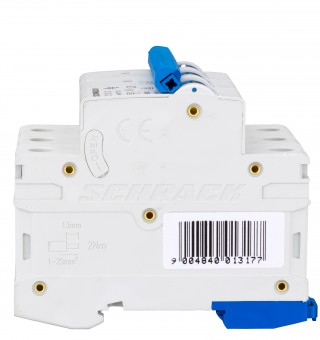 Intreruptor automat modular (MCB) AMPARO 6kA, C 13A, 3-poli