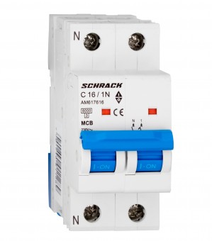 Intreruptor automat modular (MCB) AMPARO 6kA, C 16A, 1P+N