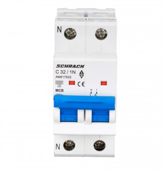 Intreruptor automat modular (MCB) AMPARO 6kA, C 32A, 1P+N