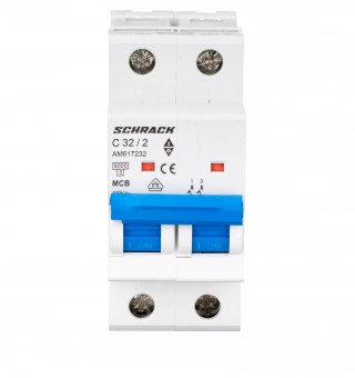 Intreruptor automat modular (MCB) AMPARO 6kA, C 32A, 2-poli