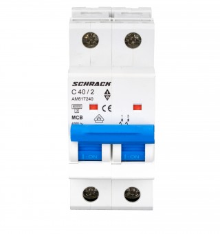 Intreruptor automat modular (MCB) AMPARO 6kA, C 40A, 2-poli