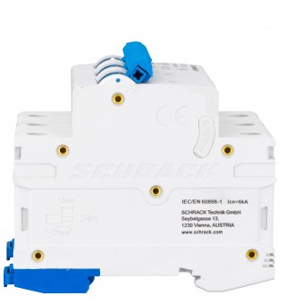 Intreruptor automat modular (MCB) AMPARO 6kA, C 50A, 3-poli