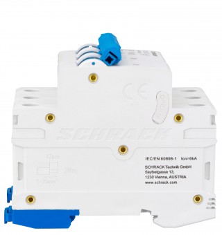 Intreruptor automat modular (MCB) AMPARO 6kA, C 63A, 3-poli