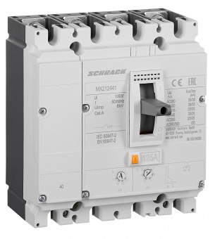 Intreruptor automat Tip A, 4 poli, 36kA, 125A