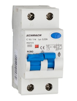 Intreruptor automat+dif. 1P+N, AMPARO 6kA, C 10A, 30mA,tip A