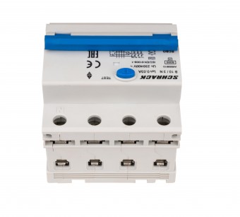 Intreruptor automat+dif. 3+N, AMPARO 6kA, B 10A, 30mA,tip A
