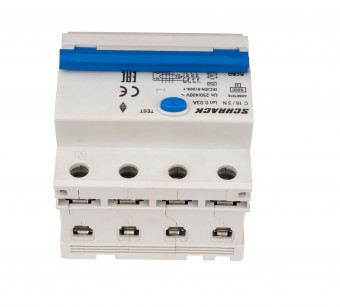Intreruptor automat+dif. 3+N, AMPARO 6kA, C 16A, 30mA,tip A