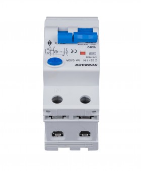 Intreruptor automat+dif.1+N, AMPARO 10kA, C 32A, 30mA, Tip A