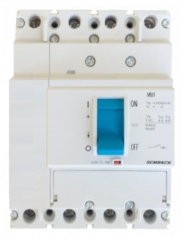 Intreruptor compact MB 18kA, borne surub 100A, 4 poli