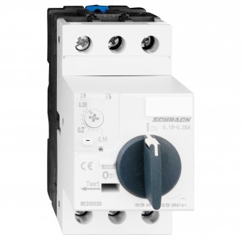 Intreruptor de protectie motoare BE2, 3-poli, 0,16-0,25A