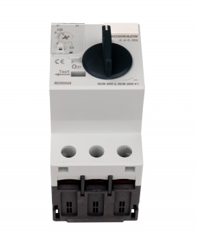 Intreruptor de protectie motoare BE2, 3-poli, 0,4-0,63A