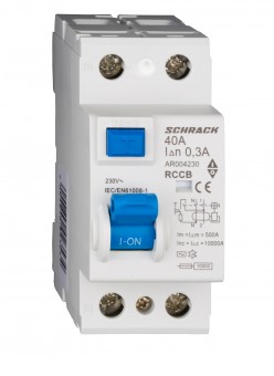 Intreruptor diferential AMPARO (10kA), 40A, 2-poli, 300mA