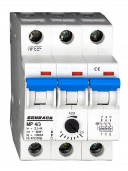 Intreruptor pentru protectia motoarelor 3p, 2,5-4,0A